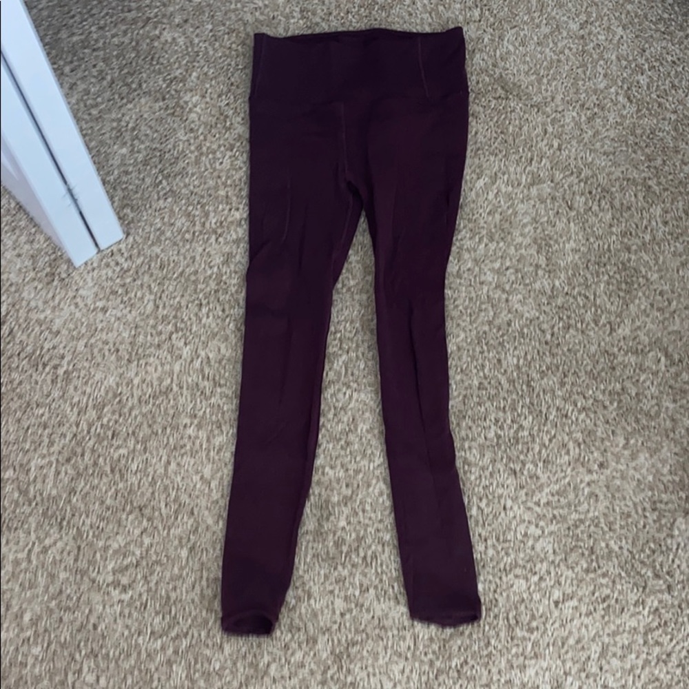 Lululemon maroon leggings